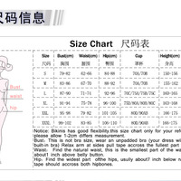 Floral Bikini Set Women Teen Girls Lace Up Bikini Set High Waisted Floral Two Piece Bikini Swimsuit - Thumbnail 3