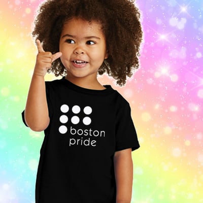 Boston pride toddler t-shirt