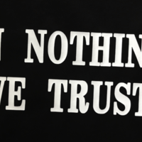 "IN NOTHING WE TRUST" T SHIRT - Thumbnail 1