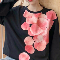 Pastel Pink Juicy Peach Oversize T-shirt - Thumbnail 4