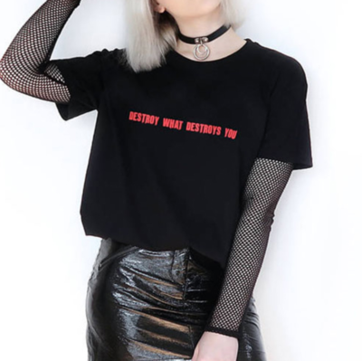 Free Shipping-"DESTROY WHAT DESTROYS YOU" TEE