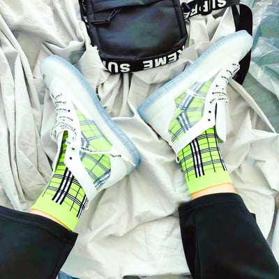 Free Shipping-PLAID SOCKS