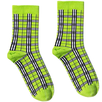 Free Shipping-PLAID SOCKS - Thumbnail 1