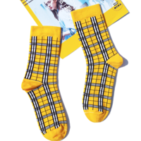 Free Shipping-PLAID SOCKS - Thumbnail 3