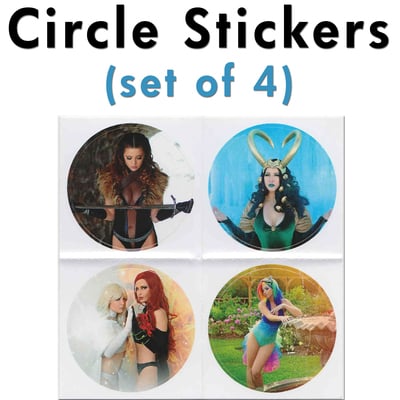 Mini circle (set of 4) - stickers 