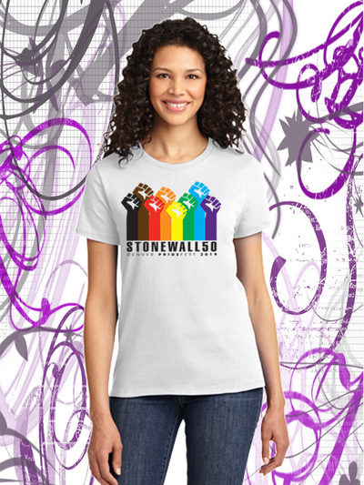 Denver Pride Official 2019 White T-shirt