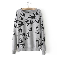 Swallow Print Pullover - Thumbnail 3