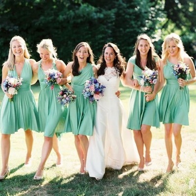 Conversible short bridesmaid dresses for wedding under 100 - Thumbnail 5