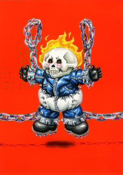 Ghost RYDER / Blaisin' JOHNNY Final Art - Marveless Kids - Series 1 2019