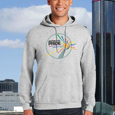 Motor city pride athletic logo hoodie