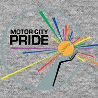 Motor City Pride Logo Athletic Womens T-Shirt - Thumbnail 1