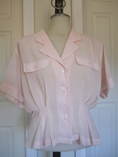 SOLD Vintage Pink Blouse 