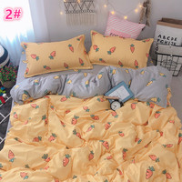 New cactus radish cute bed linen set of four sets - Thumbnail 3