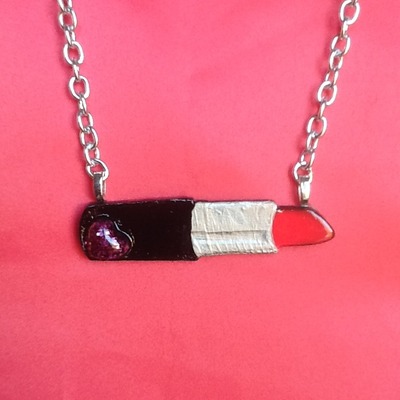 Lipstick necklace
