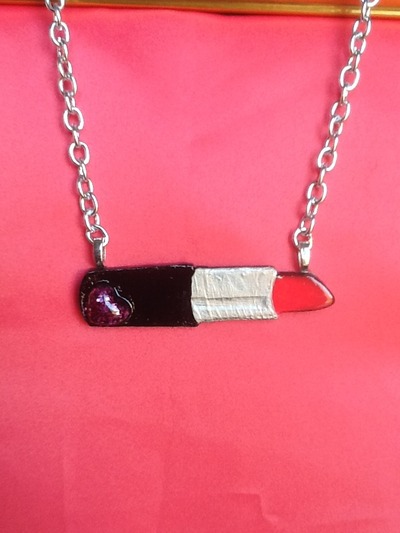 Lipstick necklace