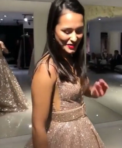 Champagne V Neck Prom Dresses Quincenera Dresses