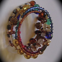 Earth Tone Memory Bracelet (Made with over 260 beads)