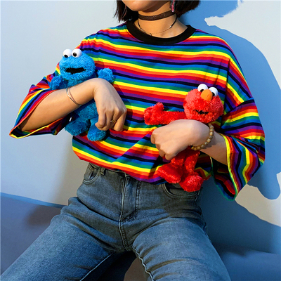 Free Shipping-RAINBOW TEE