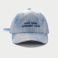 "MAKE PARIS AGREEMENT AGAIN" TIE DYE CAP - Thumbnail 1
