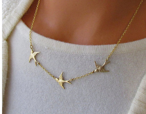 Flying Birds Necklace
