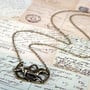Horse Shoes Horse Necklace - Thumbnail 1