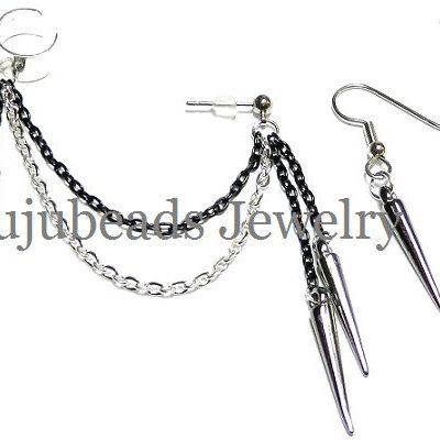 Captivate - chain ear cuff earring set