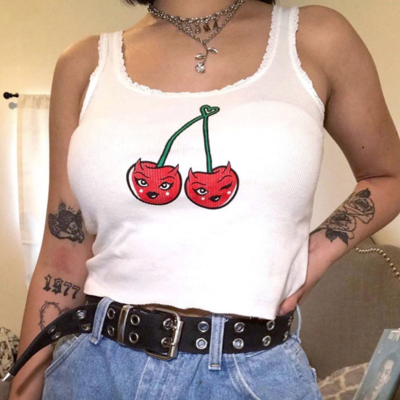 Spicy cherry tank top