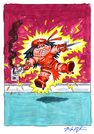 ELEKTRA Cuted / Saiin' SARAH Color Rough - Marveless Kids Series 1 2019