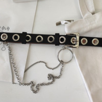 Free Shipping-CYBER PUNK BELT WITH CHAIN - Thumbnail 1