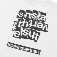 Free Shipping-"THIS IS NEVER THAT" WEIRD LETTER TEE IN WHITE - Thumbnail 3