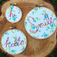 "hi" mini hoop - Thumbnail 1