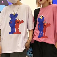 Cookie Monster and Elmo Printed Tee - Thumbnail 2