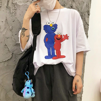 Cookie Monster and Elmo Printed Tee - Thumbnail 3