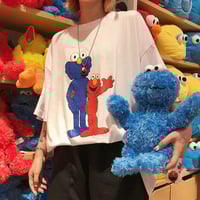 Cookie Monster and Elmo Printed Tee - Thumbnail 4