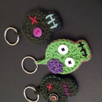 SUGAR SKULL / ZOMBIE  KEY CHAIN  - Thumbnail 3