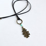 Oak Leaf Necklace, Autumn Necklace, Fall Jewelry, Leaf Necklace-2