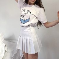  Japanese Harajuku Cute Soft Milk Box Print  Short Sleeve T shirt Tops - Thumbnail 3