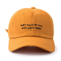 Free Shipping-"DON'T TOUCH MY SOUL WITH DIRTY HANDS" CAP - Thumbnail 1