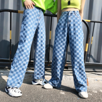 Free Shipping-CHECKER JEANS - Thumbnail 2