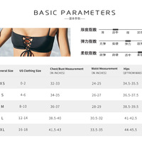 Women's Sexy Lace-Up Beandeau High Wasited Bikini Set 2PCS Swimsuits - Thumbnail 4