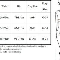  Womens Sexy Stripe Two Pieces Swimsuits Off Shoulder Ruffle Bathing Suit Padded Swimwear High Waisted Bikini Set - Thumbnail 4