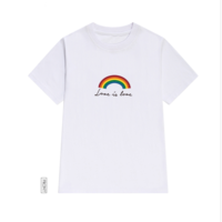 Free Shipping-LOVE IS LOVE RAINBOW TEE - Thumbnail 1