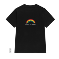 Free Shipping-LOVE IS LOVE RAINBOW TEE - Thumbnail 3