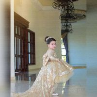 Luxurious Hi Low Flower Girl Dresses Pageant Gowns for Kid - Thumbnail 1