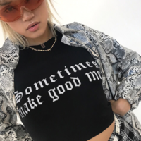 Free Shipping-"SOMETIMES MAKE GOOD MEN" CROP TOP - Thumbnail 1