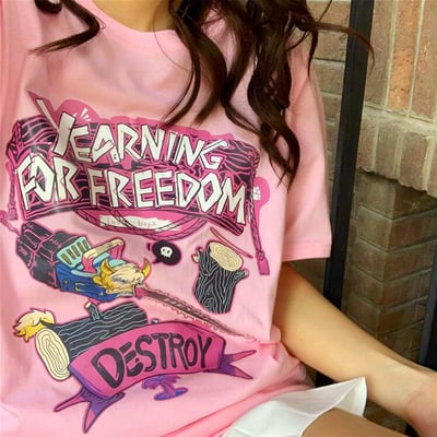 Yearning for freedom printed tee