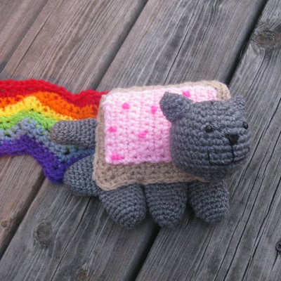 Nyan cat scarf handmade