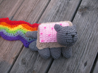 Nyan Cat Scarf Handmade