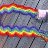Nyan Cat Scarf Handmade - Thumbnail 4