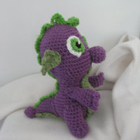 Spike the Dragon amigurumi plush - Thumbnail 1